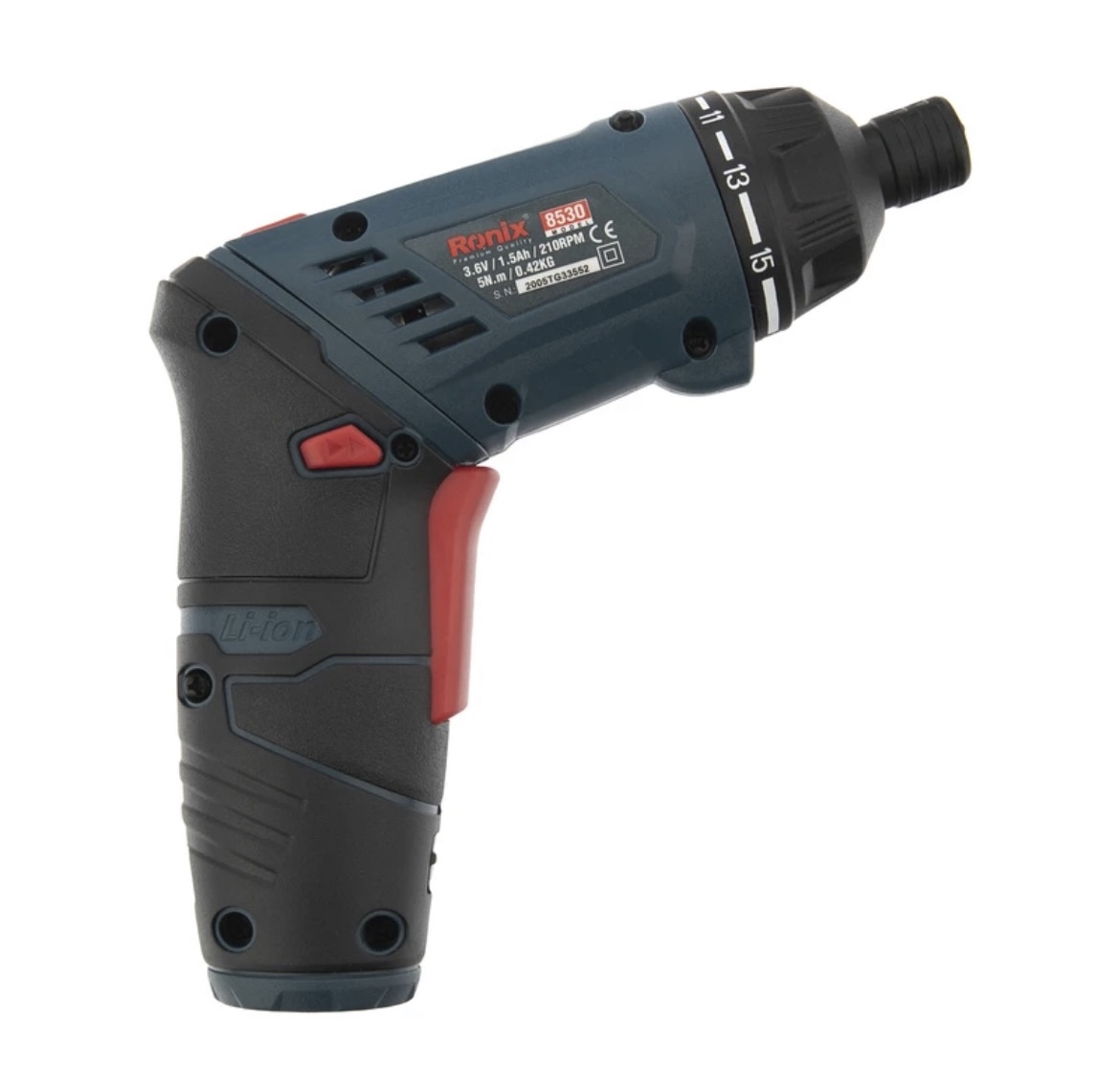 پیچ گوشتی شارژی تاشو 3.6 ولت رونیکس مدل 8530 - Image 2