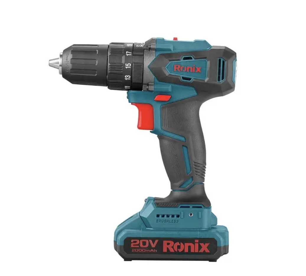 دریل پیچ گوشتی چکشی شارژی براشلس رونیکس مدل 8900