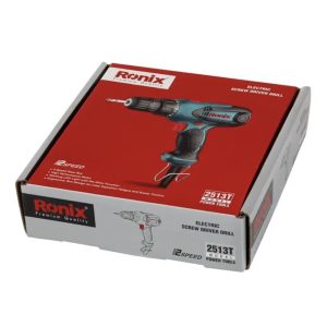 پیچ‌گوشتی برقی ترکمتردار دو سرعته رونیکس 2513T