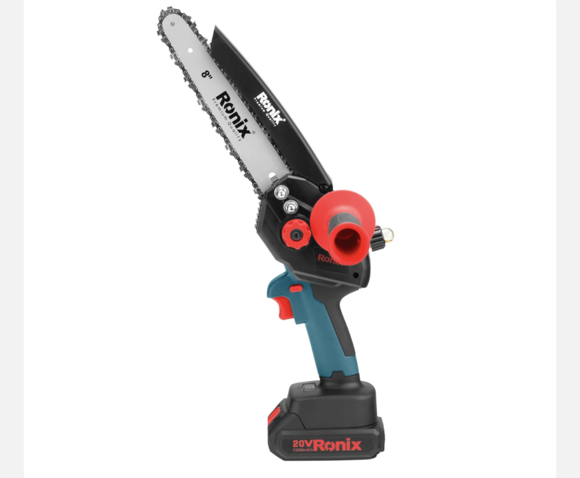 اره زنجیری شارژی 20ولت براشلس رونیکس مدل 8658