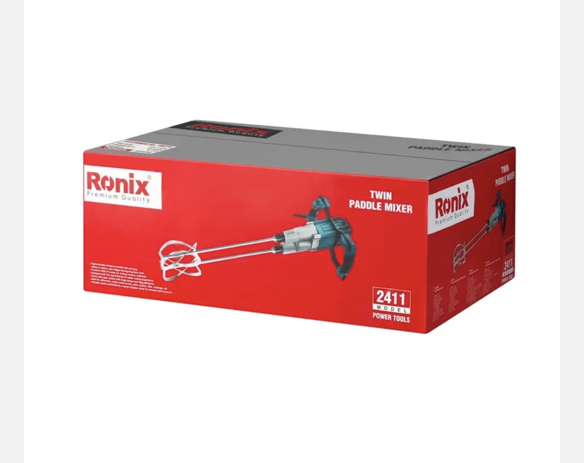 همزن برقی دو محوره رونیکس مدل 2411 ظرفیت ۲۰۵۰ وات - Image 2