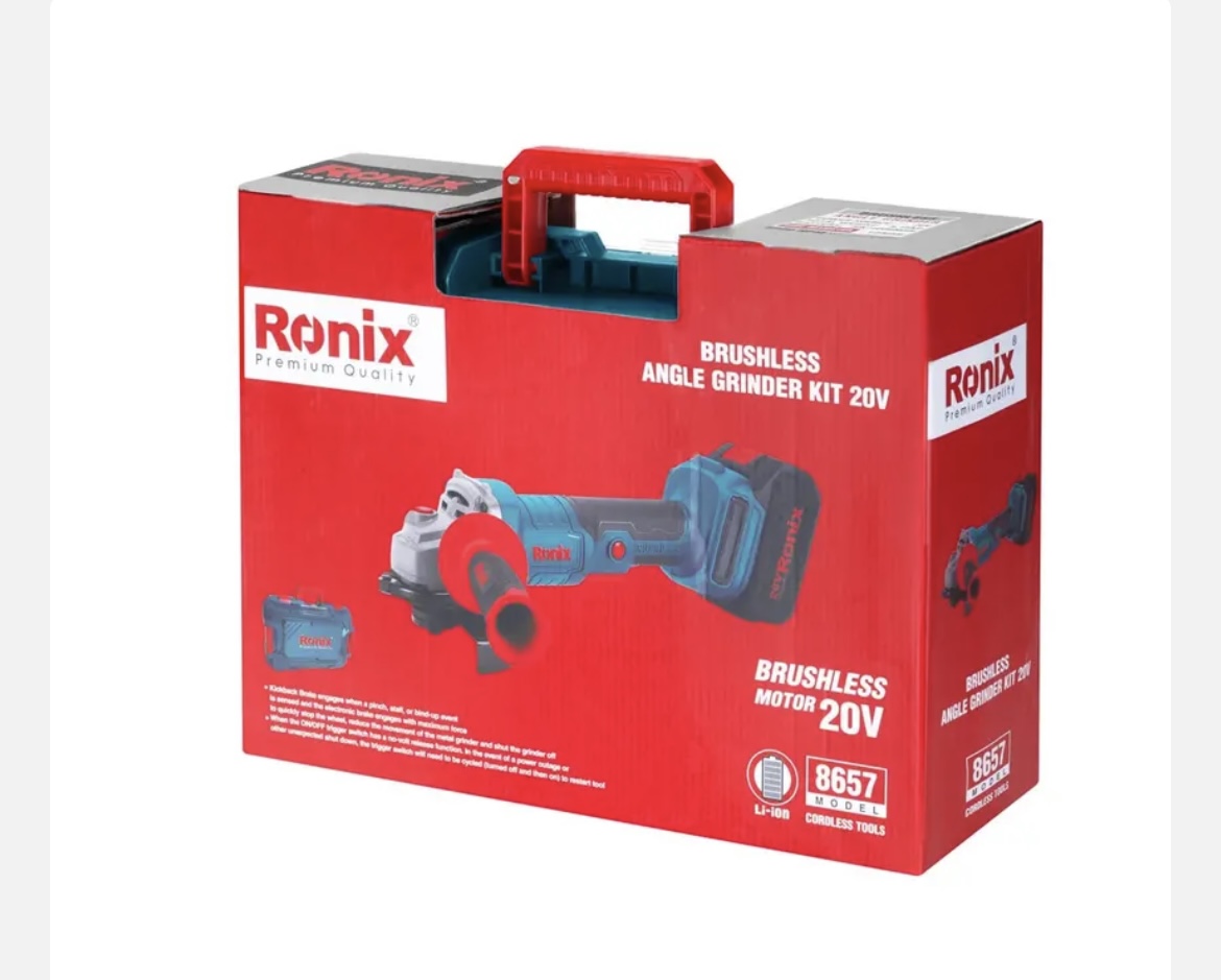 مینی فرز شارژی رونیکس مدل 8657 براشلس ۲۰ ولت - Image 5