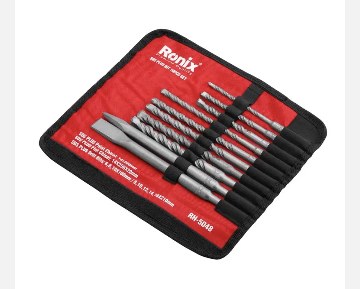 ست مته و قلم چهار شیار رونیکس مدل RH-5048 ۱۰ عددی