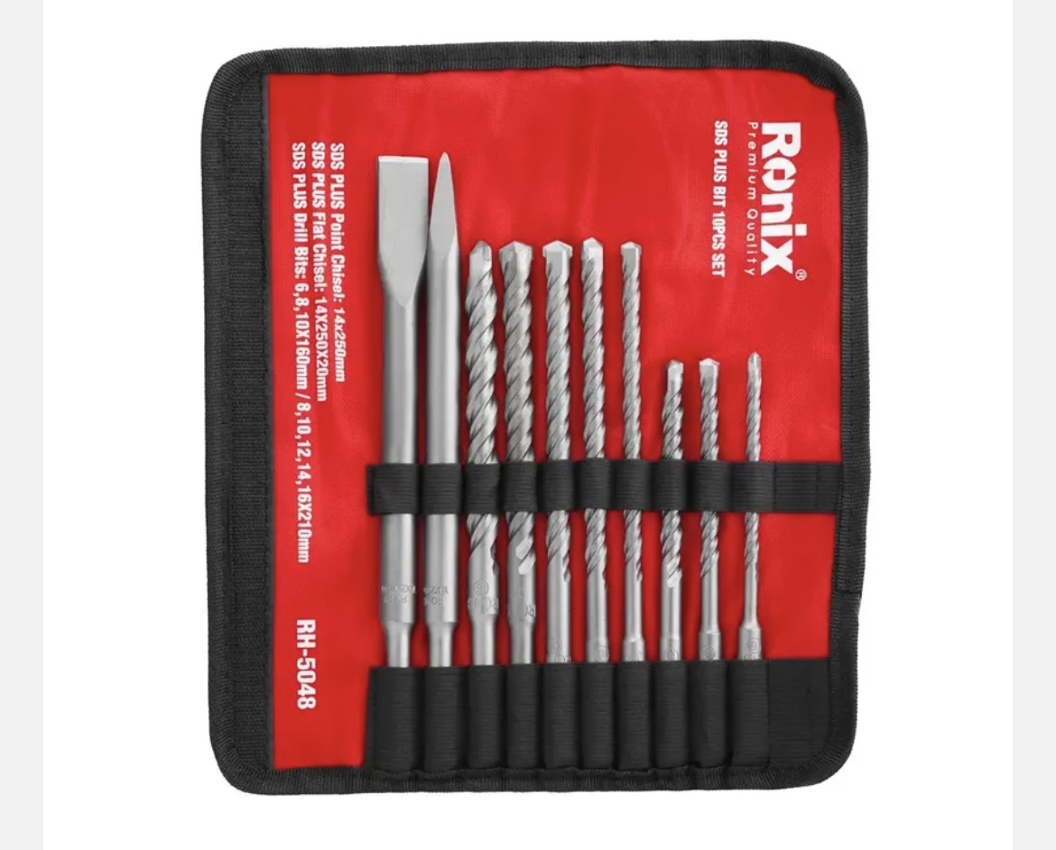 ست مته و قلم چهار شیار رونیکس مدل RH-5048 ۱۰ عددی - Image 4