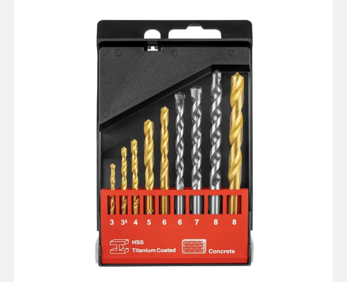 مجموعه 9 عددی مته آهن و بتن - Image 2