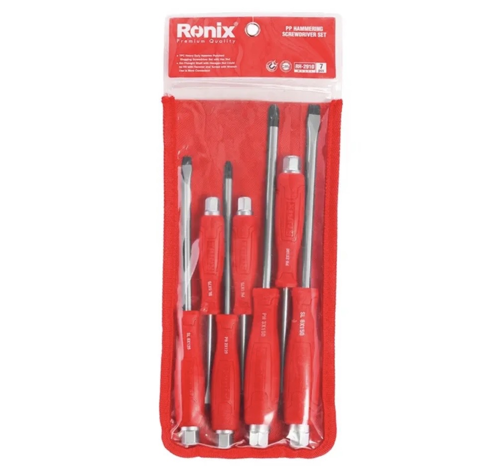 ست پیچ گوشتی ۷ عددی رونیکس مدل RH-2910 ضربه خور