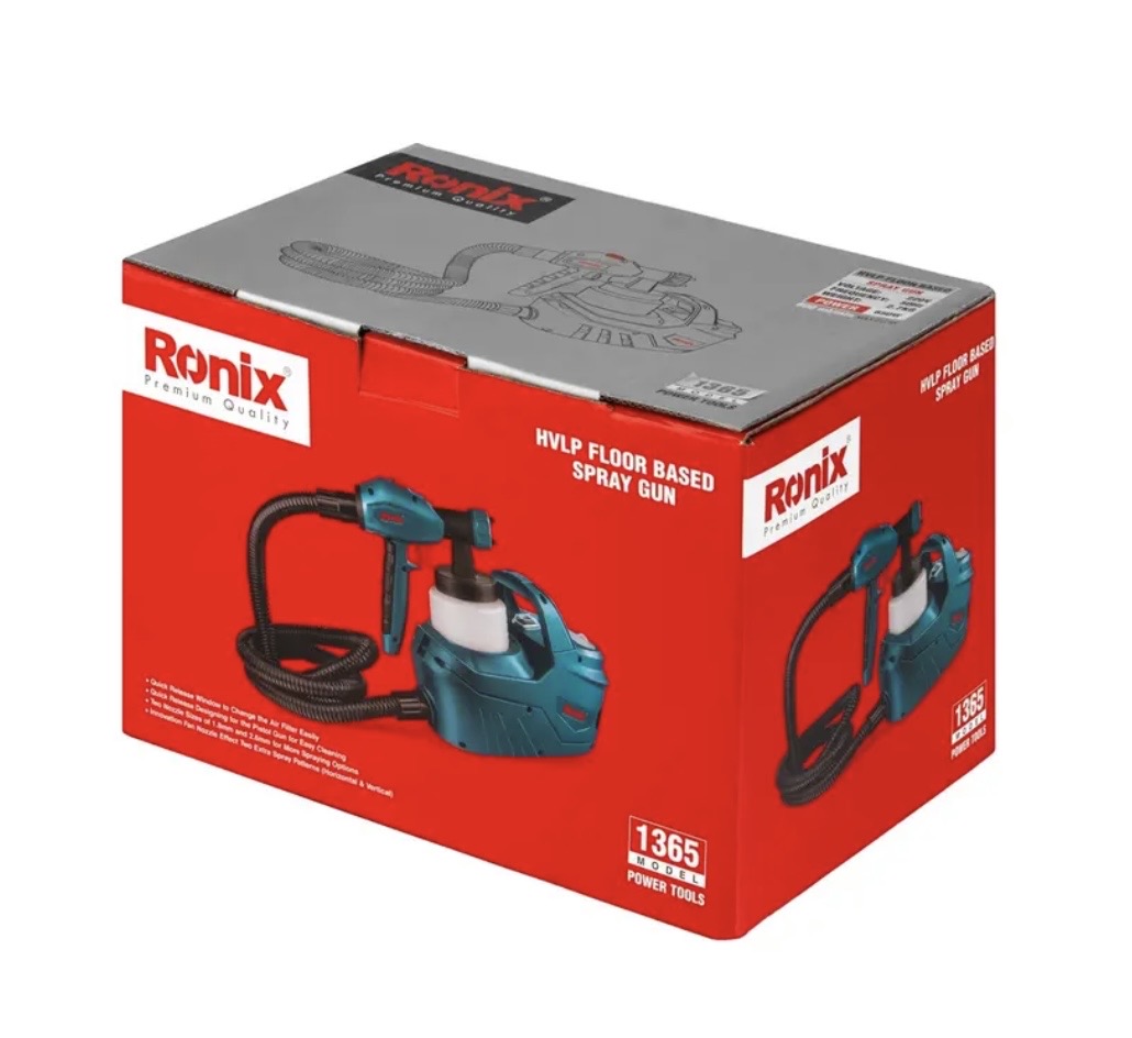 پیستوله برقی رونیکس مدل RH-1365 ظرفیت ۶۵۰ وات سیستم HVLP - Image 2