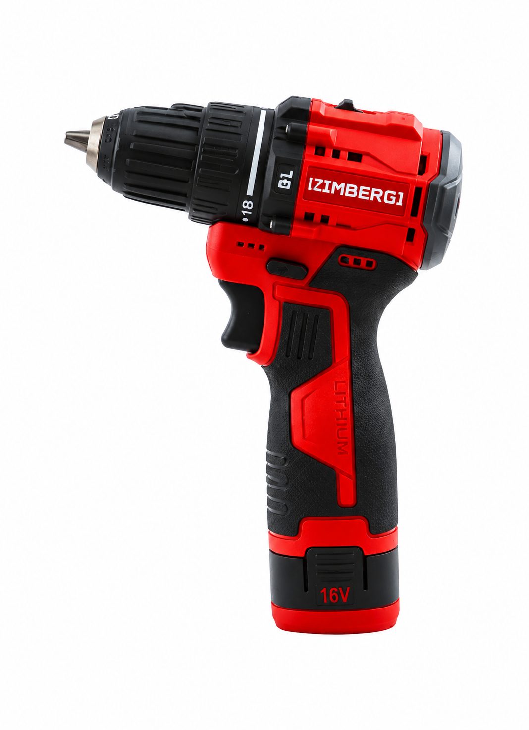دریل شارژی زیمبرگ مدل PZB-3216 ظرفیت ۱۶ ولت براشلس
